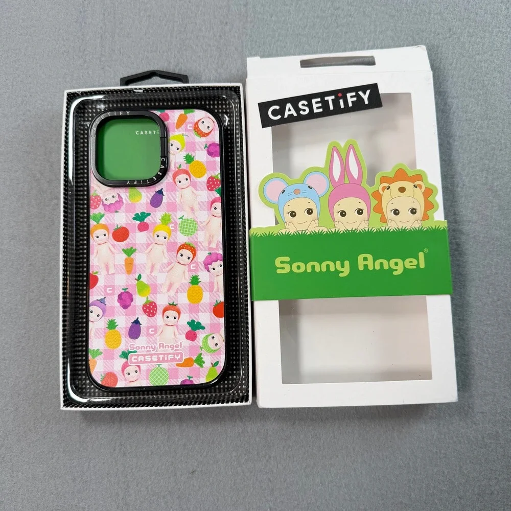 New Casetify Sonny Angel Pink iPhone Case iPhone 16 Pro Max Gingham MagSafe